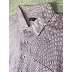 Rochester Big Tall Dress Shirt Mens 22 34/35 5XL Pink Egyptian Cotton Non Iron‎